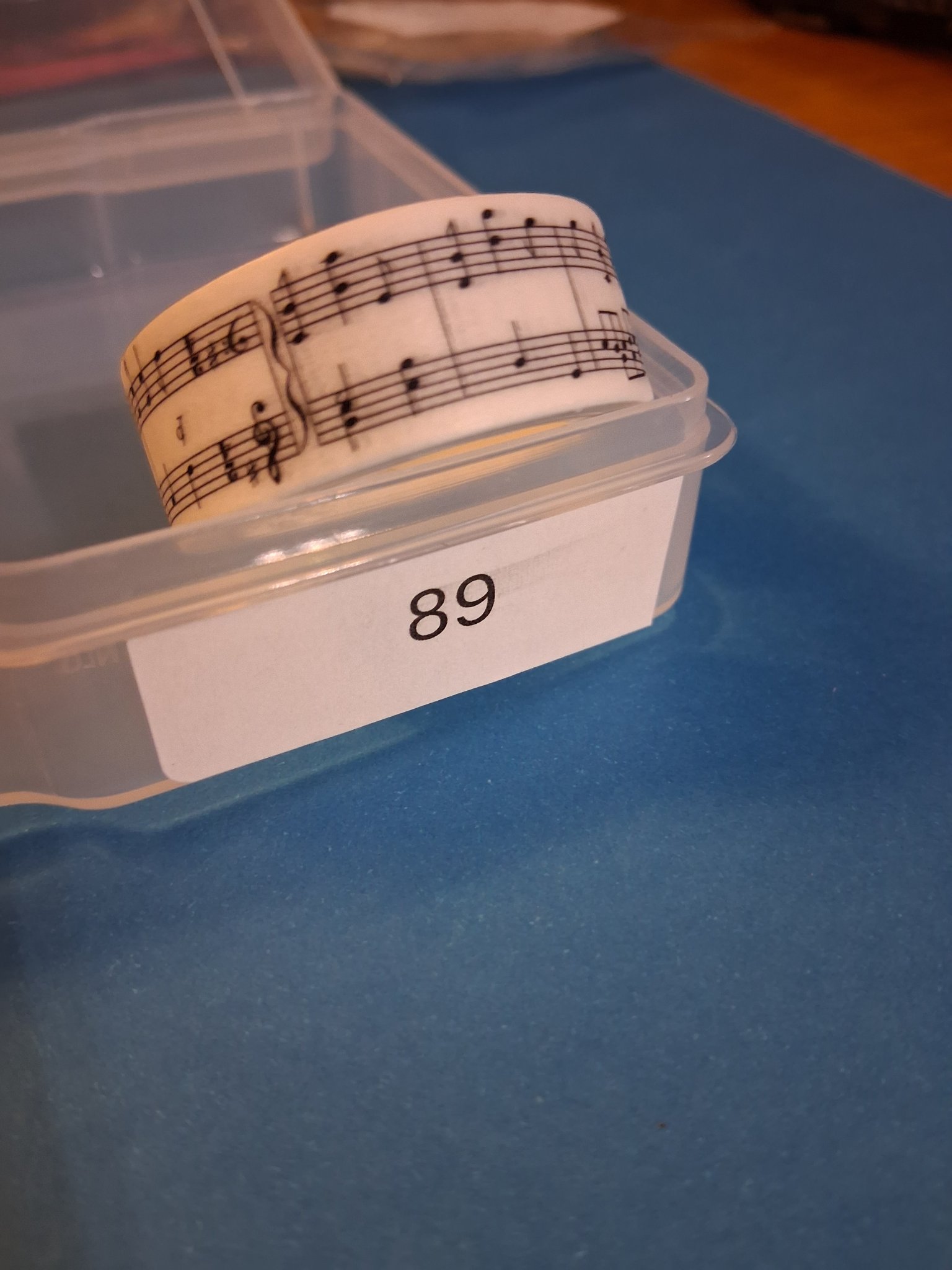 Addon — 89H Music Staff Washi Tape (double staff, black)